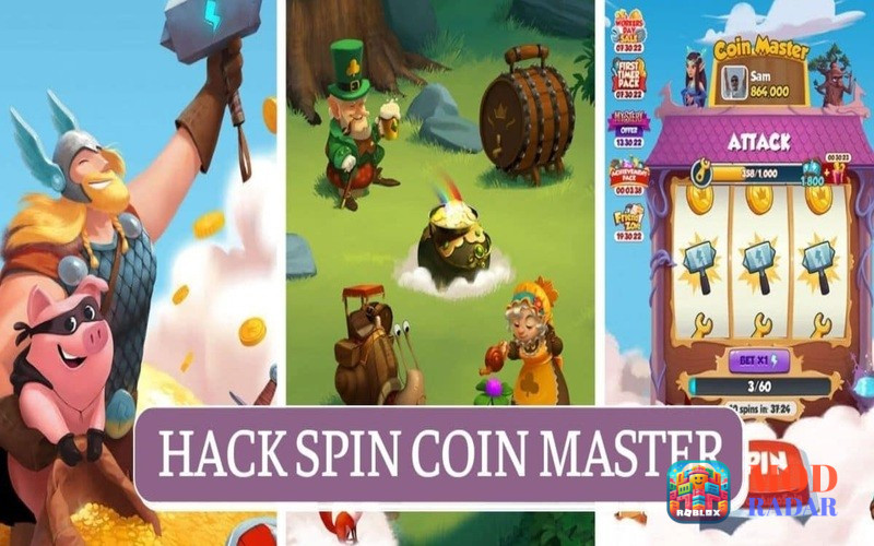 Khởi động ứng dụng và kích hoạt Hack Spin coin master 