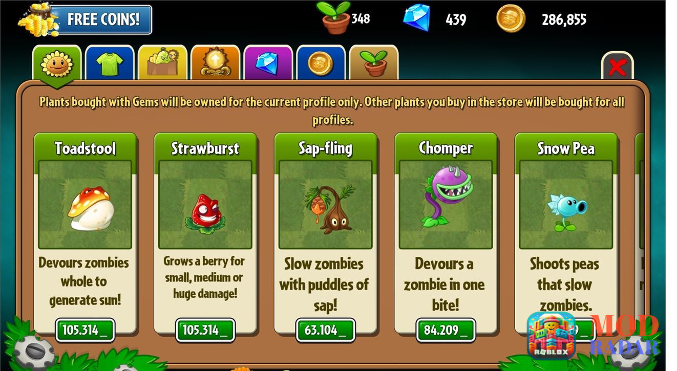 Chặn đứng lũ zombie Plants vs Zombies 2 Lmhmod