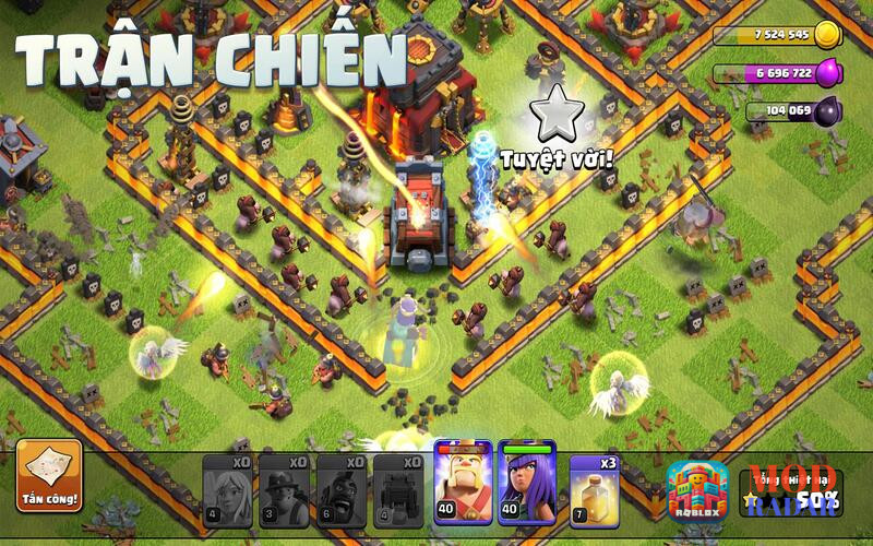 Gameplay of the Clash Of Clans Mod Apk