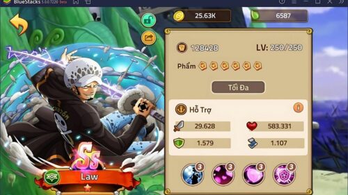 Hệ chính xác trong Mod Huyền Thoại Hải Tặc Apk Full Kim cương 1.0.4