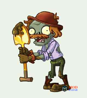 Zombie excavator di Plants vs Zombies 2