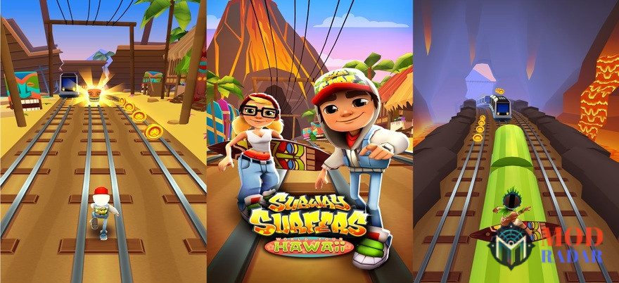 gameplay subway surf mod apk