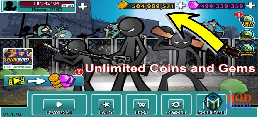 Anger of Stick 5 Unlimited Coins