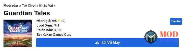 Bước 1 để tải Guardian Tales Mod