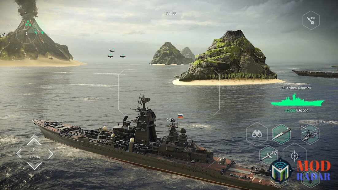 Giao diện Game của Modern Warship Mod