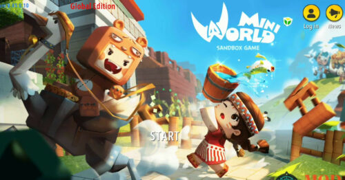 Giao diện game Mini world hack full xu