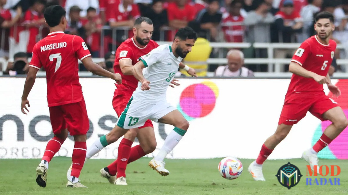 Indonesia vs Irak: Jordi Amat Kartu Merah, Garuda Kalah!