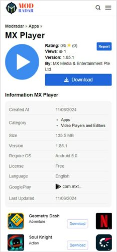 MX Player MOD APK v1 85 1 (Unlocked AC3/DTS No Ads) MX Player MOD APK v1 85 1 (Unlocked AC3/DTS No Ads)