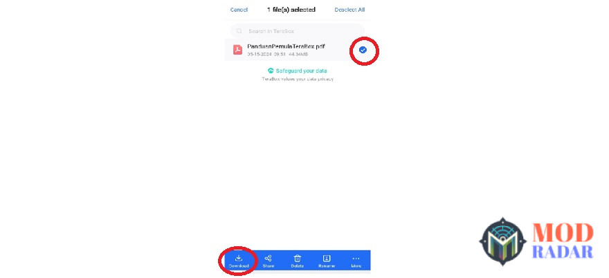 Mudah cara untuk mendownload di Terabox Mod