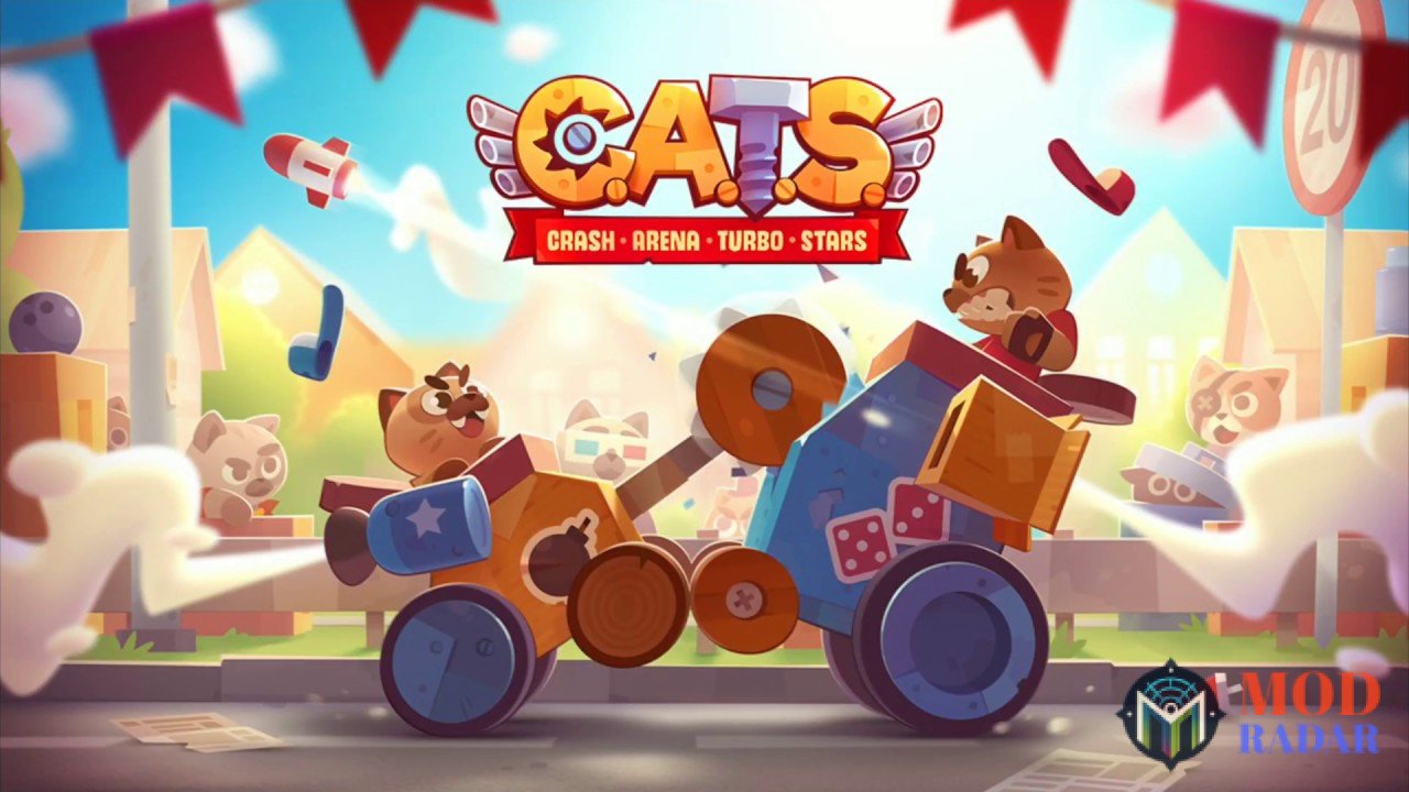 Nhân vật siêu đáng yêu của Mod Cats Crash Arena Turbo Stars