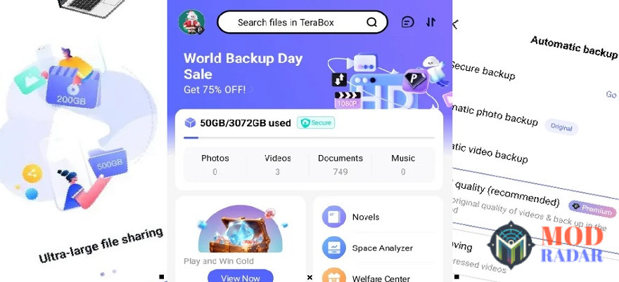 Terabox Mod premium berikan kamu banyak kemudahan