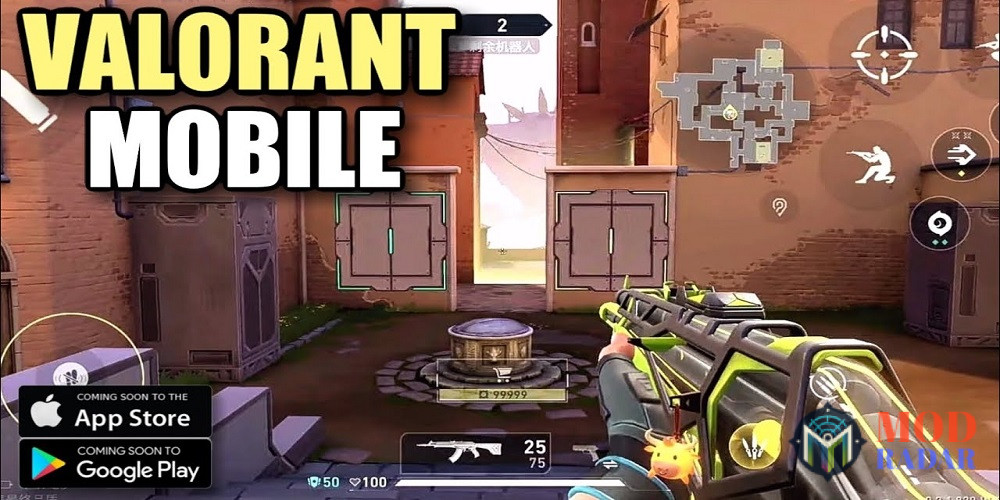 Valorant Mobile APK cuplikan skin dan gameplay di ascent