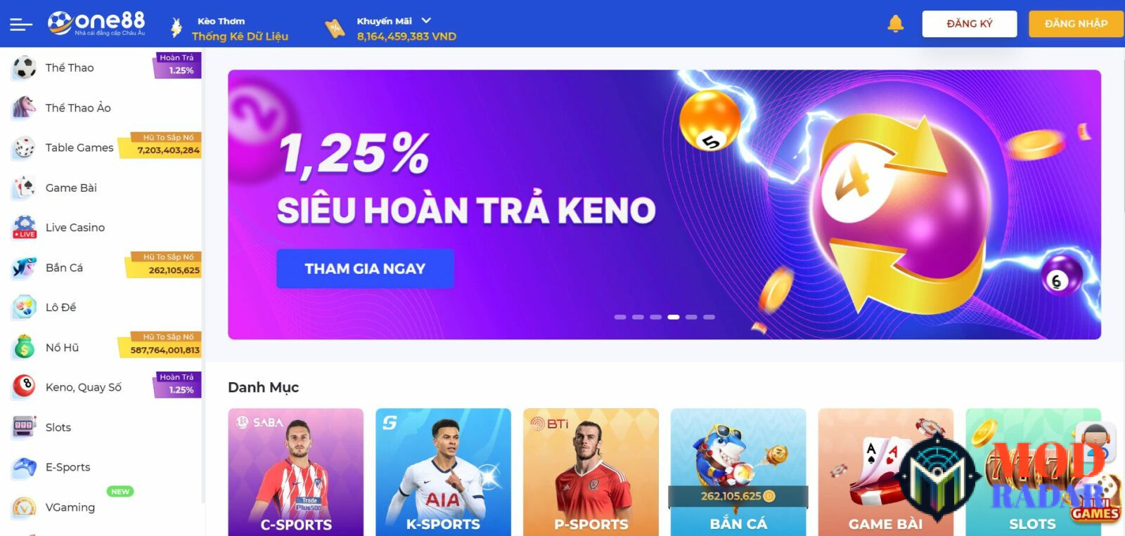 hoàn trả vô tận one88