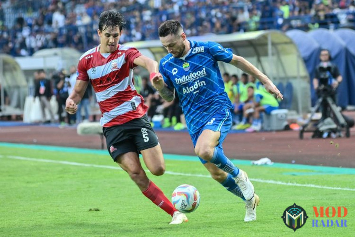 persib bandung menang dari madura united