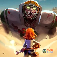 logo zombie wave mod apk