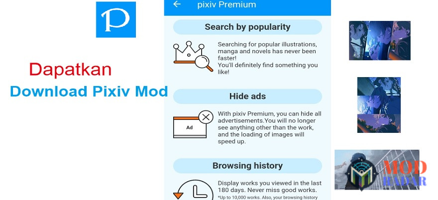 Banyak manfaatnya kalau kamu download Pixiv Mod