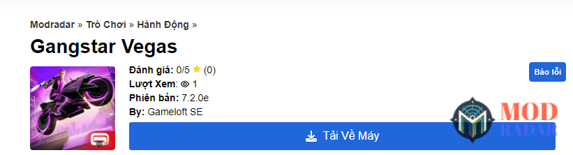 Bước 1 tải Gangstar Vegas Mod
