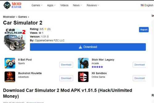 Download now Car Simulator 2 Mod APK