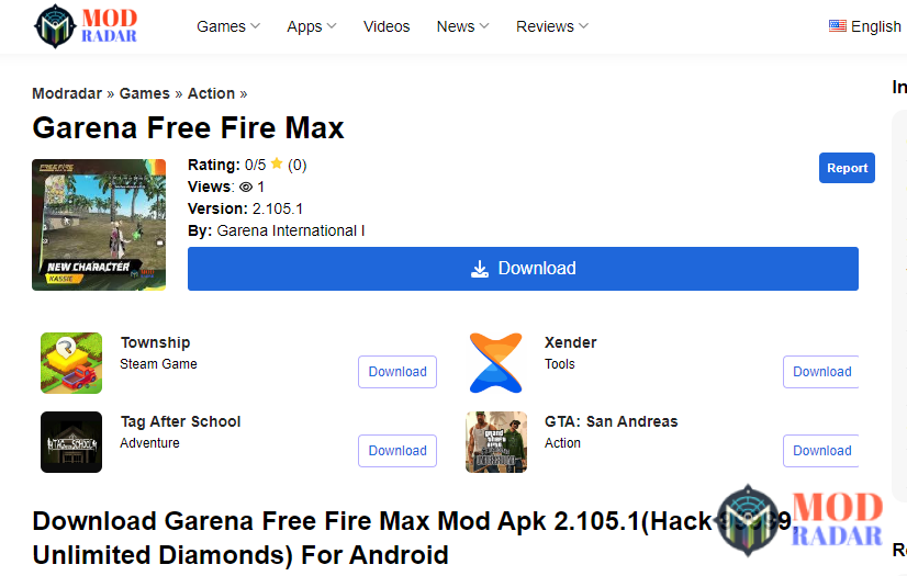 Garena Free Fire Max Mod Apk