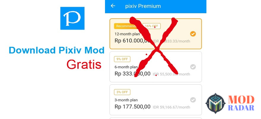 Kamu bisa download Pixiv Mod secara gratis