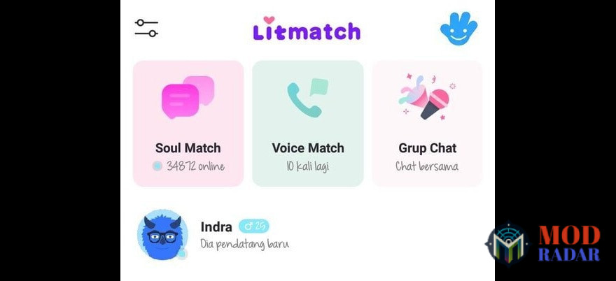 Fitur dasar yang lengkap dari Litmatch Mod Apk