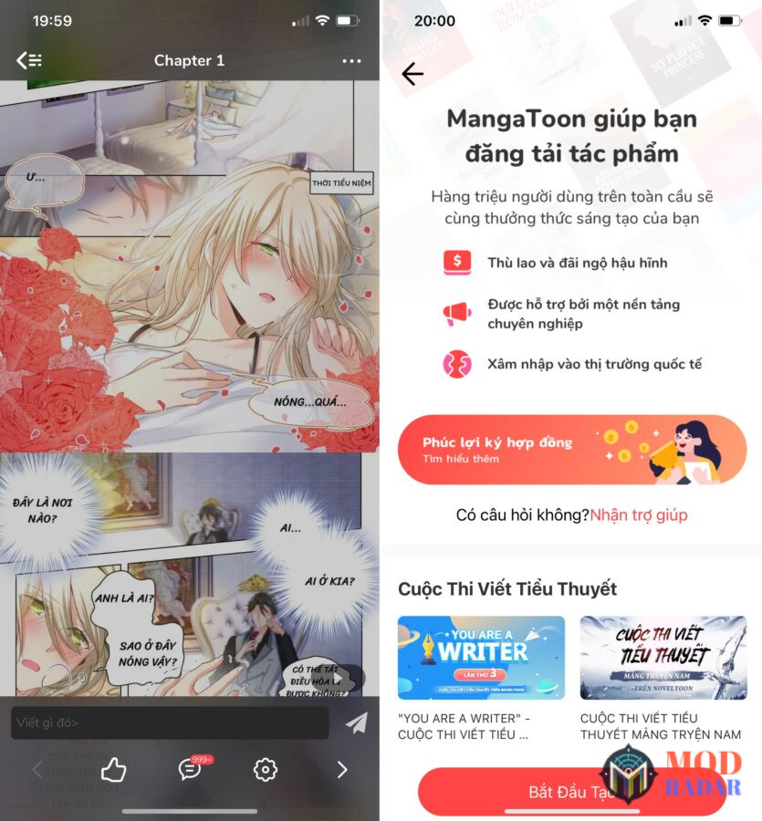 Những bộ Manga hấp dẫn của Mangatoon Mod đang chờ đợi bạn