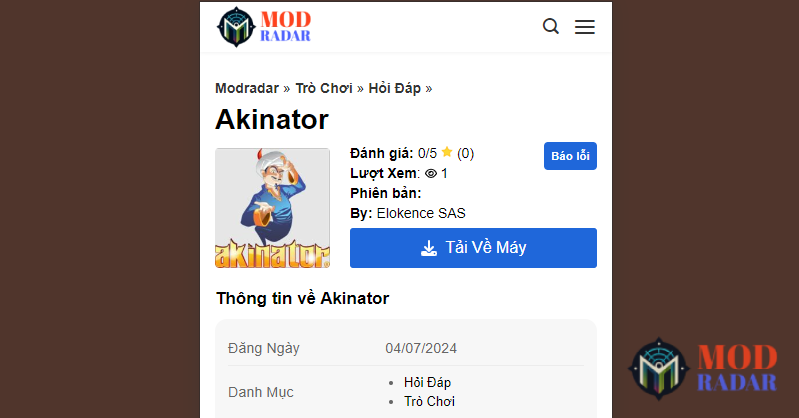 Screenshot 253 Tải Thần Đèn Akinator Tiếng Việt APK v8.7.13