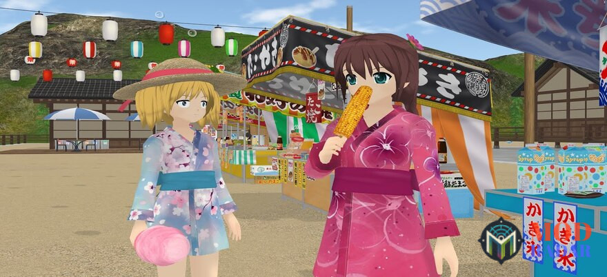 Aktivitas kencan virtual di game Shoujo City 3d