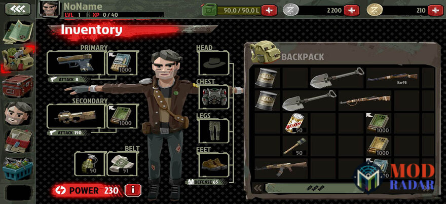 fitur menarik The Walking Zombie 2 Mod Apk
