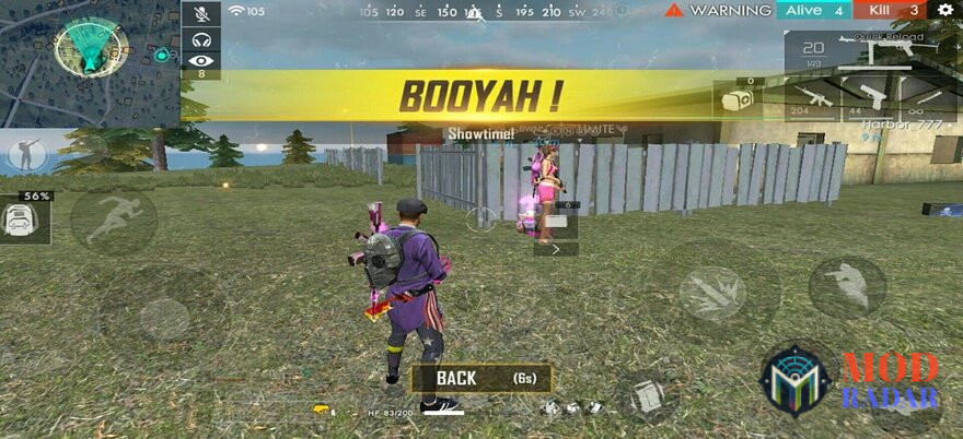 Booyah di Free Fire berkat Vip Nobita FF APK