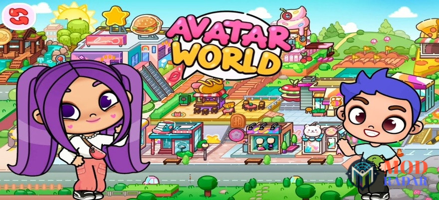 poster avatar world mod apk