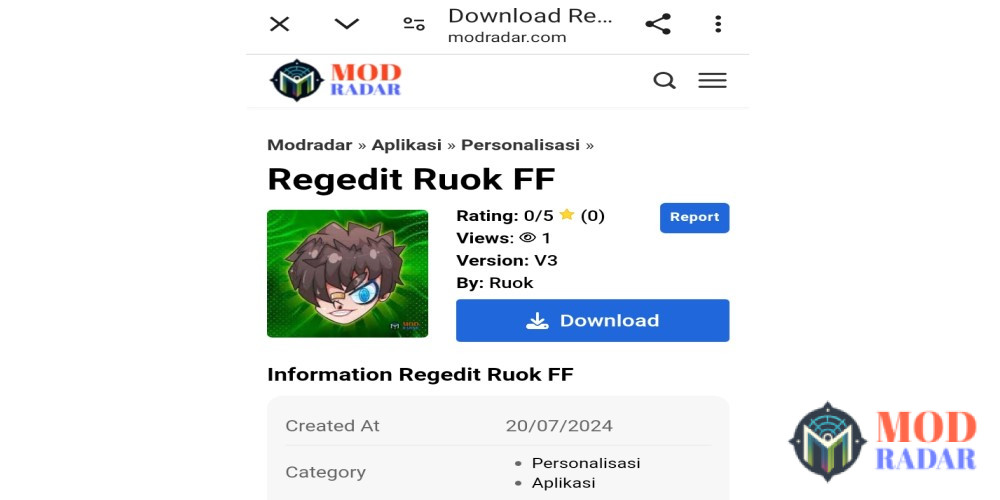 Download Regedit Ruok FF V3