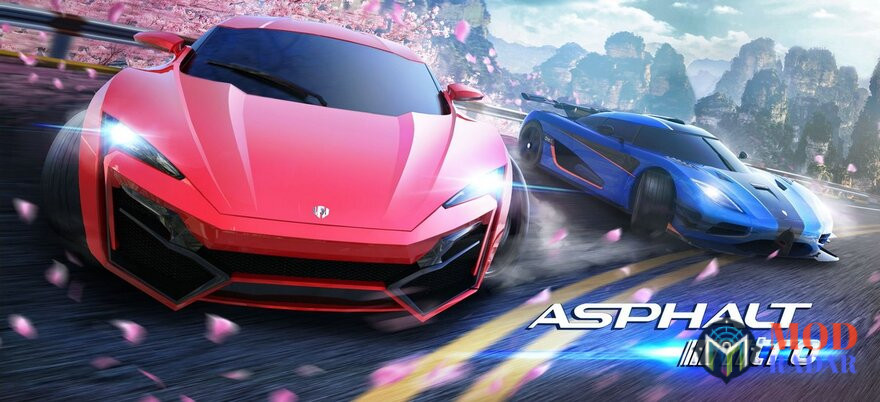 Balapan tanpa khawatir memori penuh dengan Asphalt Nitro Mod Apk