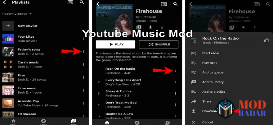 Gampang cara download lagu di Youtube Music Mod