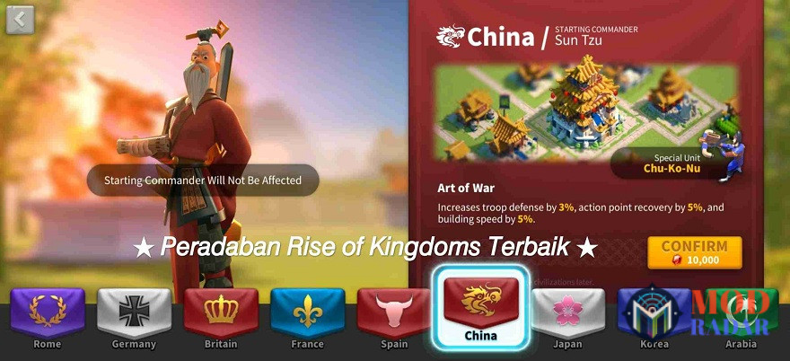 Peradaban Rise Of Kingdom Terbaik