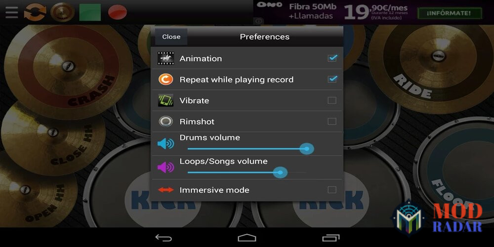 Download Real Drum Mod Apk Kendang Android v2 (Premium Unlock)