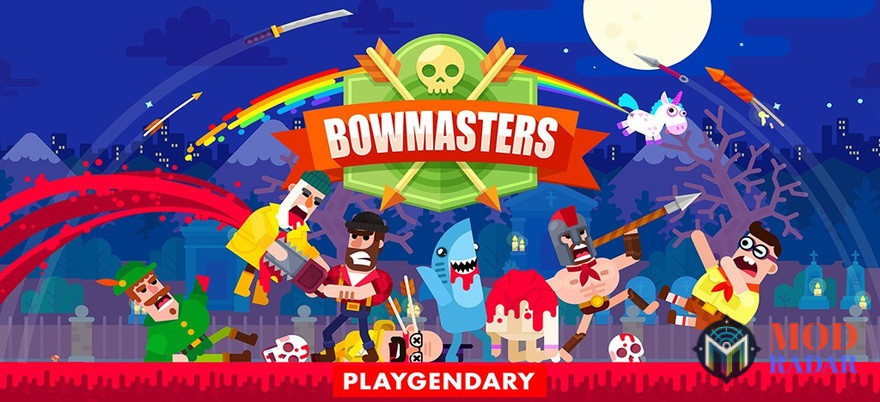 poster bowmaster mod apk