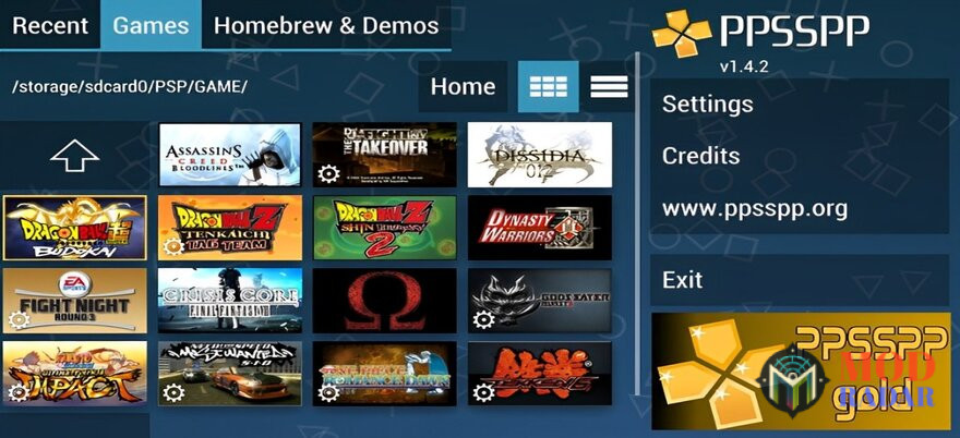 Fitur eksklusif hanya di ppsspp gold mod apk