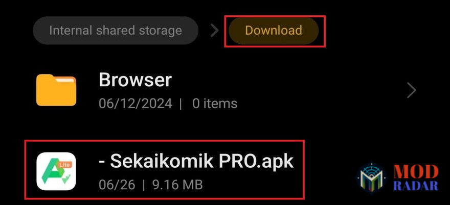 instal sekaikomik apk