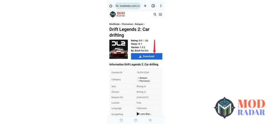 Klik tombol download untuk dapatkan Drift Legends 2 Mod Apk