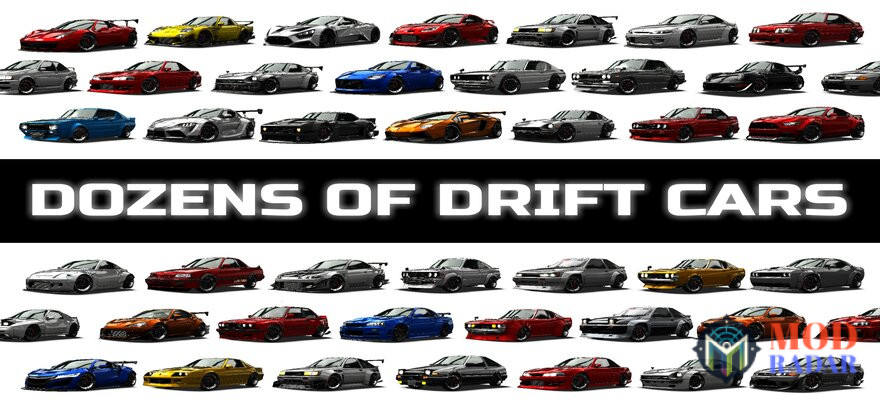 Mobil-mobil keren yang bisa didapetin di Drift Legends 2 Mod Apk