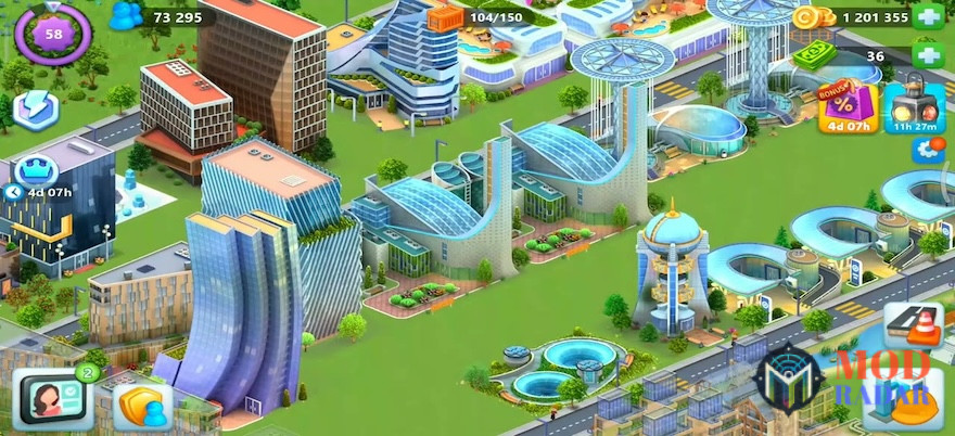 Gameplay yang tersaji di Global City Mod Apk