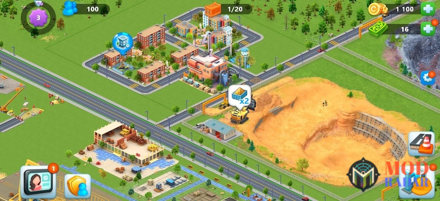 Keseruan bermain Global City Mod Apk