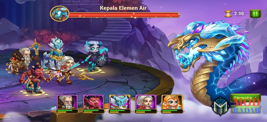 Gameplay dari Hero Wars Mod Apk