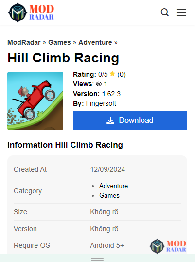 get the Hill Climb Racing Apk Mod (Unlimited Money)