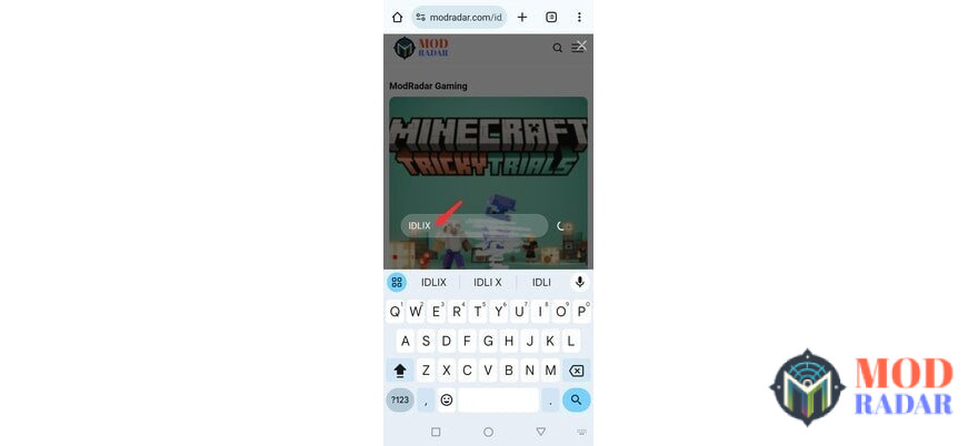 Ketik pencarian untuk menemukan IDLIX Apk Mod
