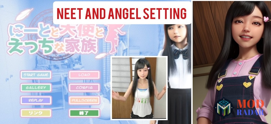 Menu Pengaturan Neet and Angel Mod APK