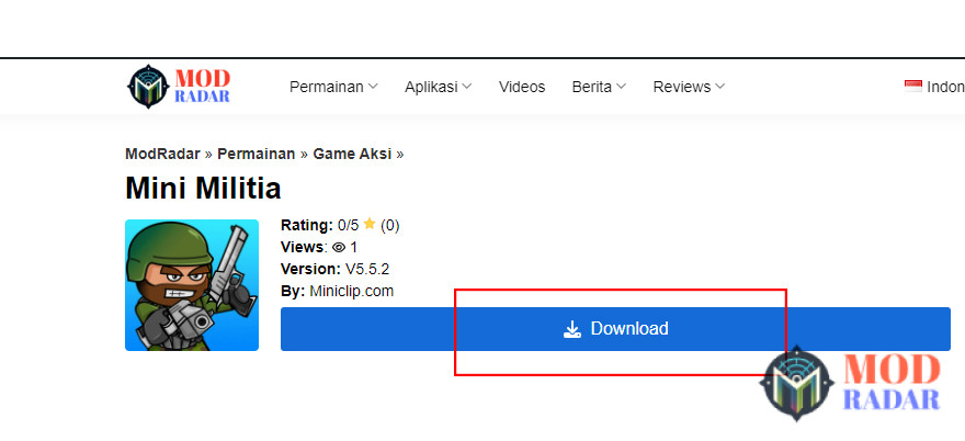 Download Mini Militia Mod Apk Versi Lama