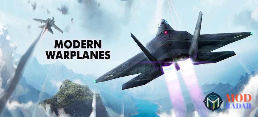 Rasakan keseruan bermain game pesawat tempur di Modern Warplanes Mod Apk