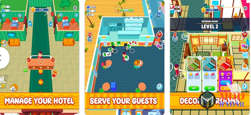 Kegiatan yang bisa kamu lakukan di My Perfect Hotel Mod Apk